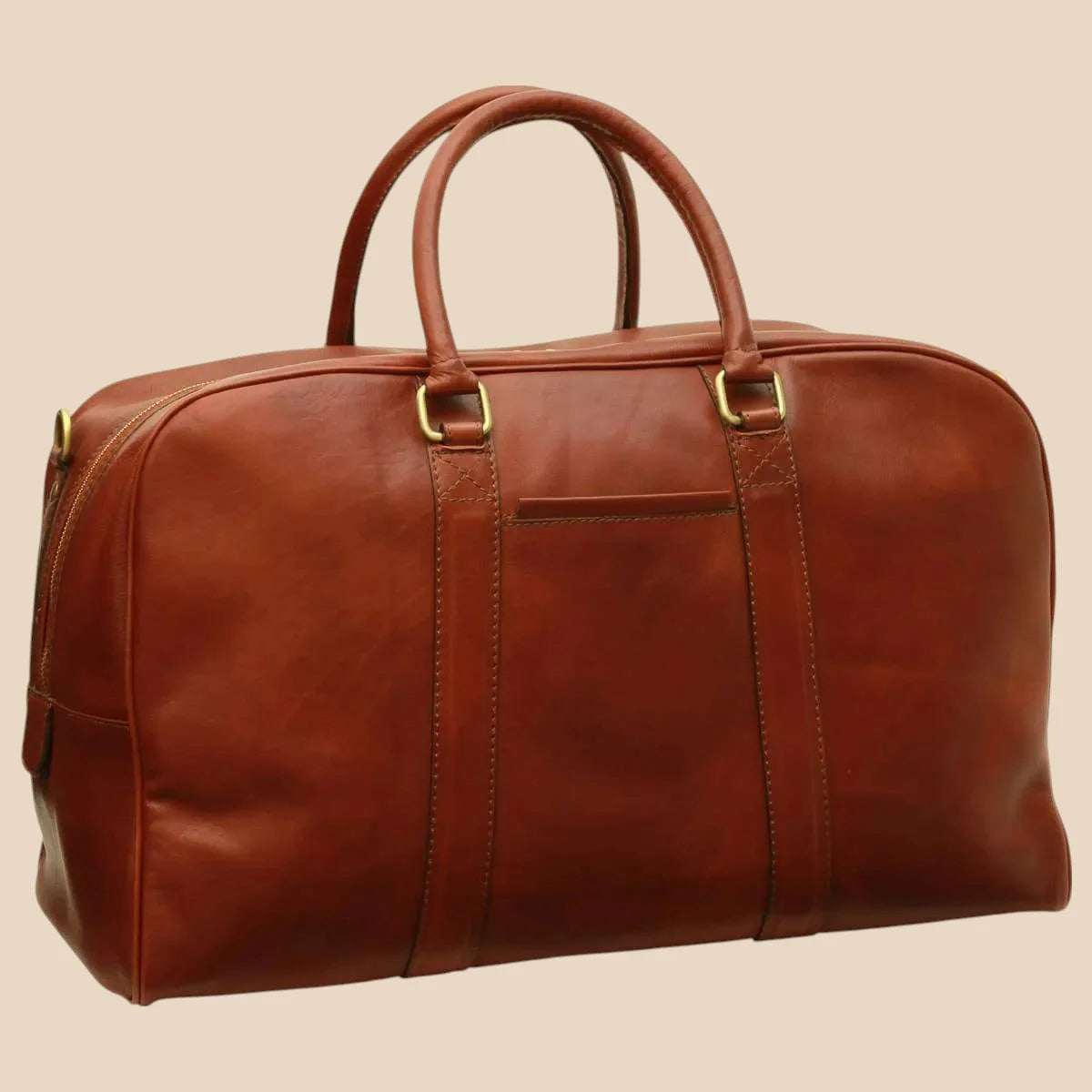 Soft Calfskin Leather Travel Bag - Image 9 | Bufalo d'Oro