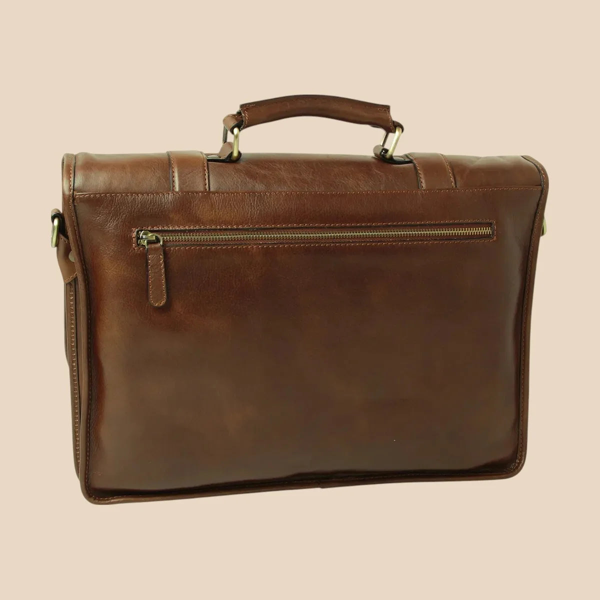 Calfskin Leather Briefcase - Image 44 | Bufalo d'Oro