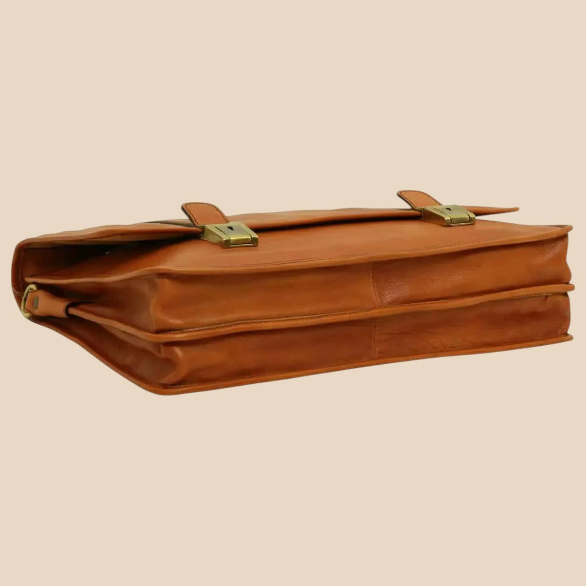 Calfskin Leather Briefcase - Image 40 | Bufalo d'Oro
