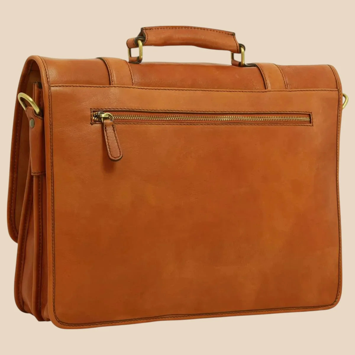 Calfskin Leather Briefcase - Image 39 | Bufalo d'Oro
