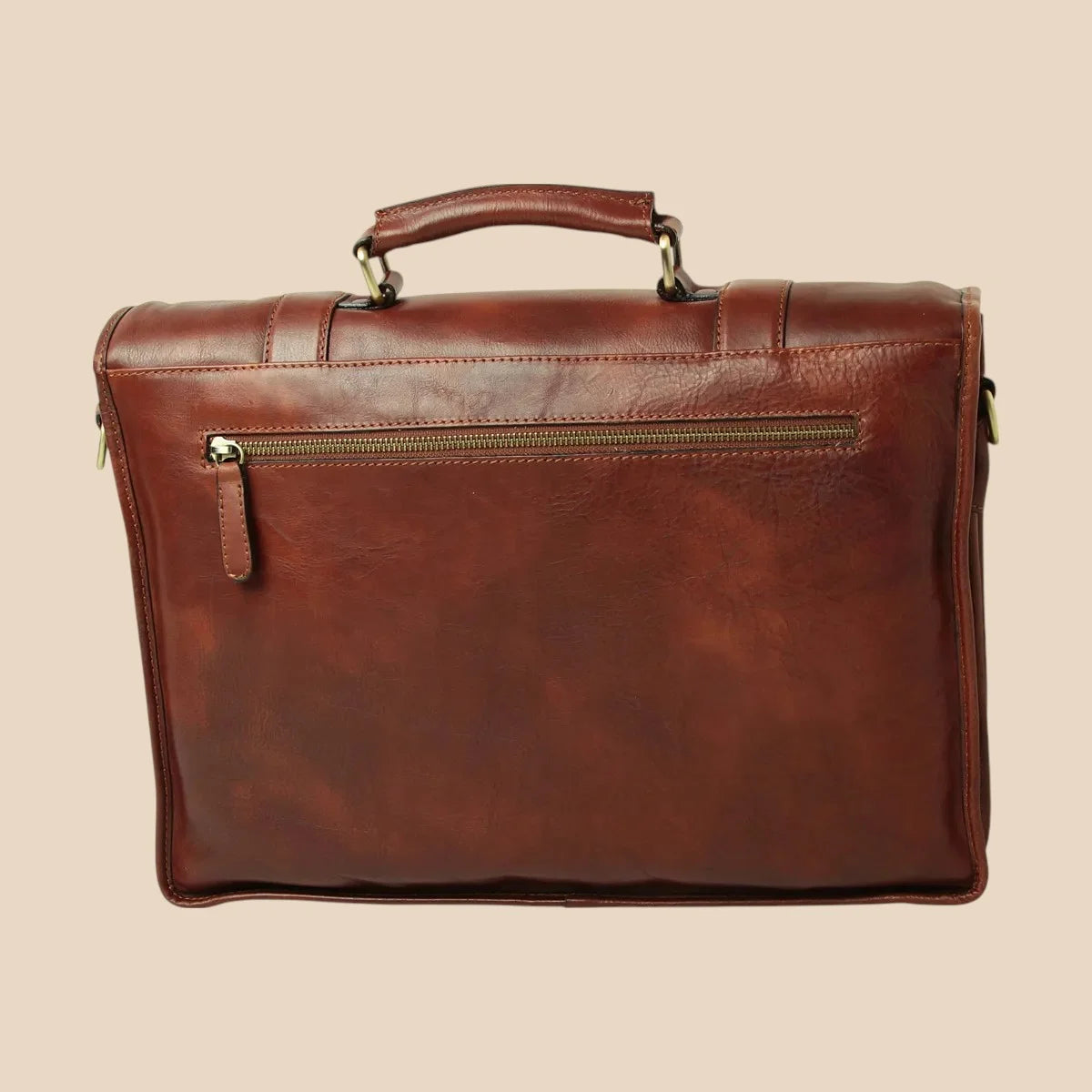 Calfskin Leather Briefcase - Image 33 | Bufalo d'Oro
