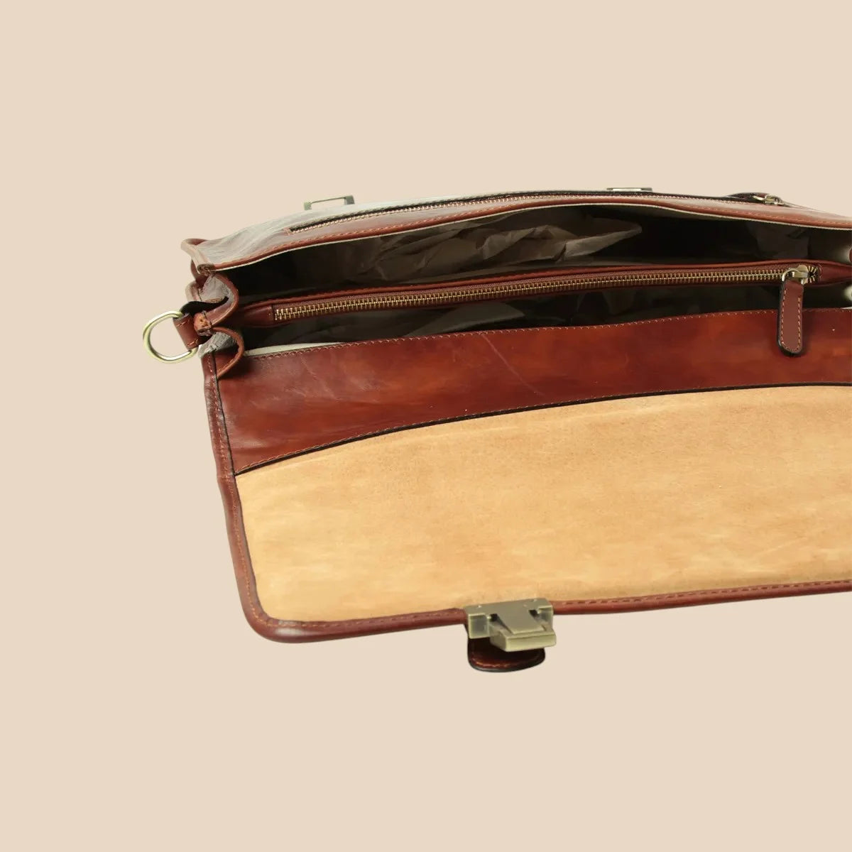 Calfskin Leather Briefcase - Image 32 | Bufalo d'Oro