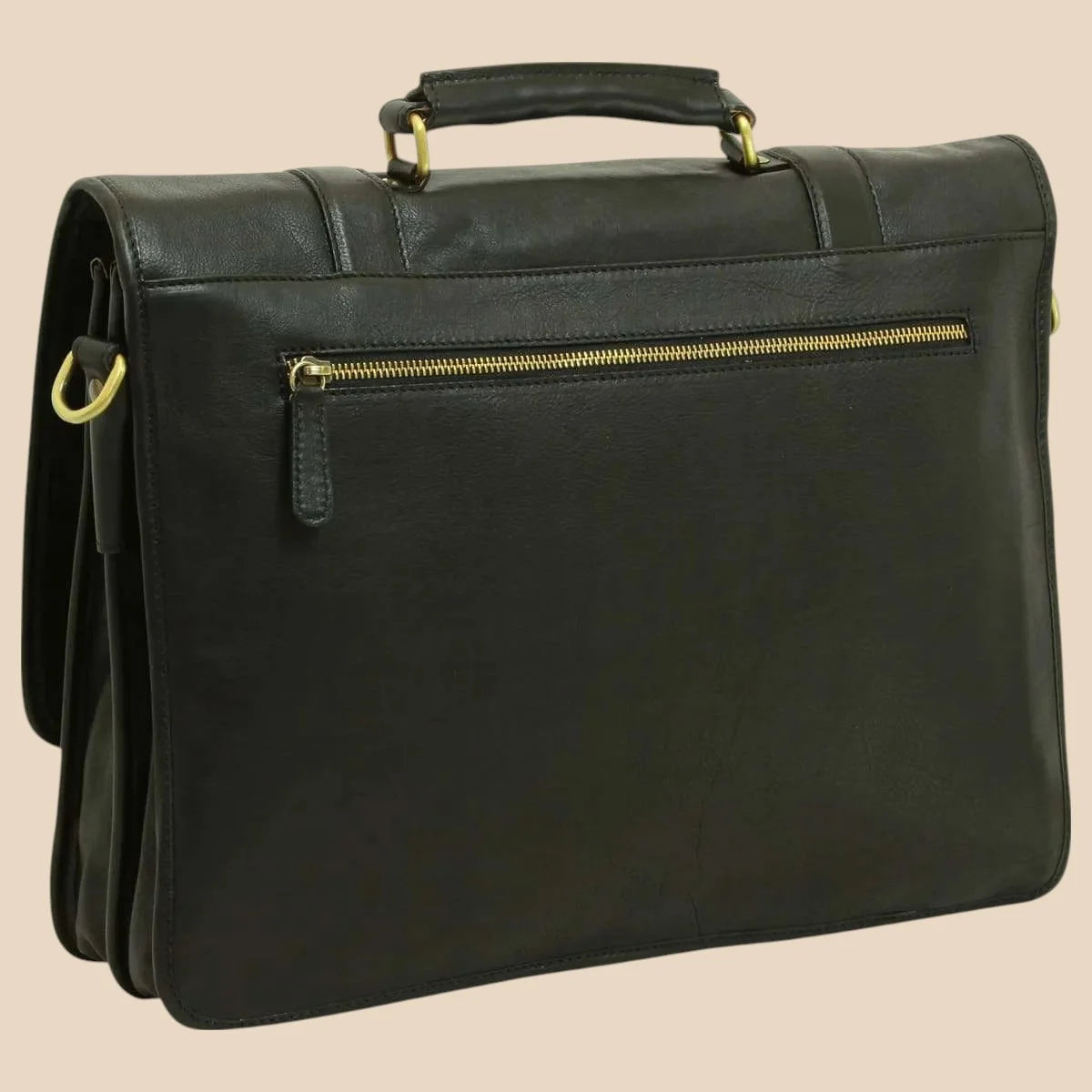 Calfskin Leather Briefcase - Image 30 | Bufalo d'Oro