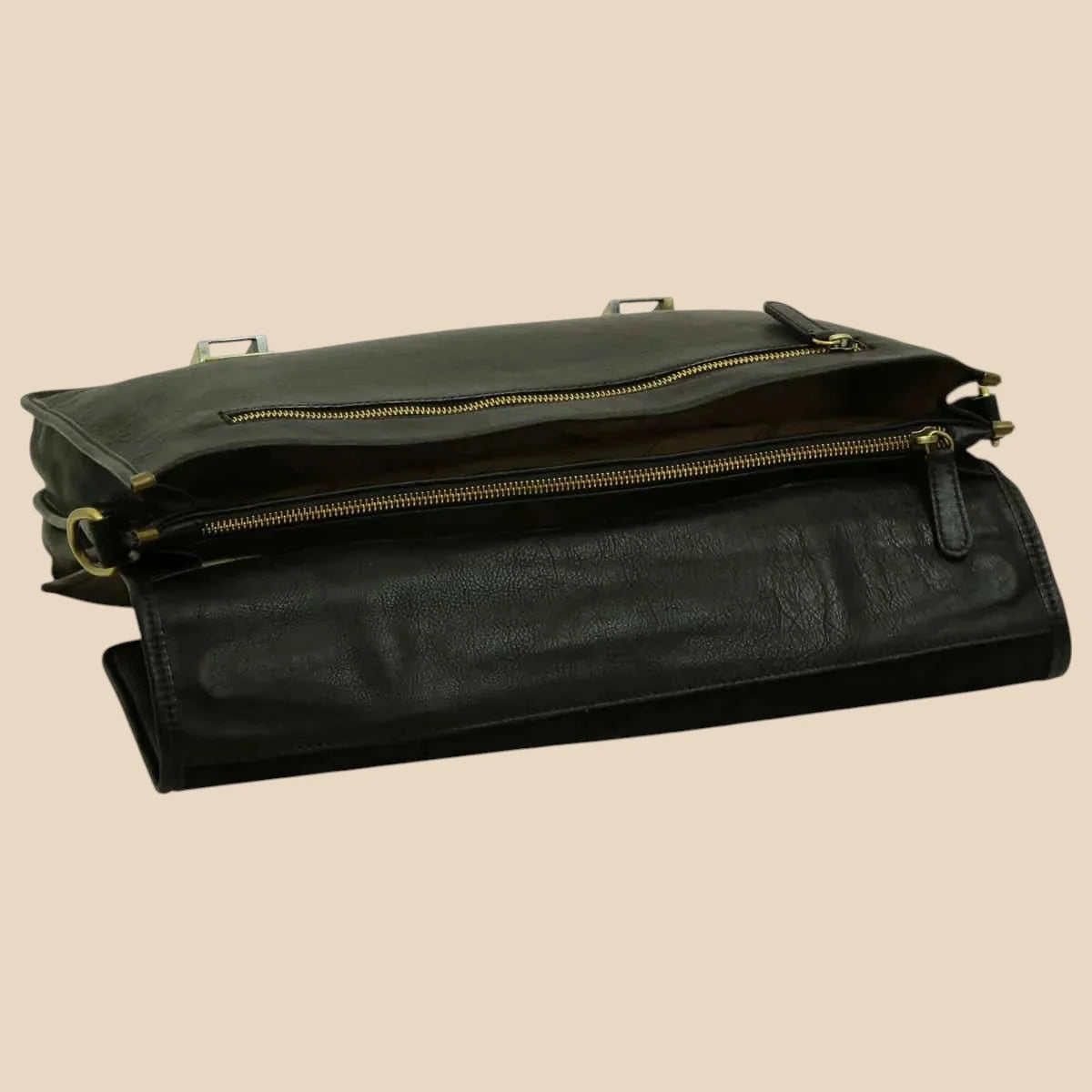 Calfskin Leather Briefcase - Image 28 | Bufalo d'Oro