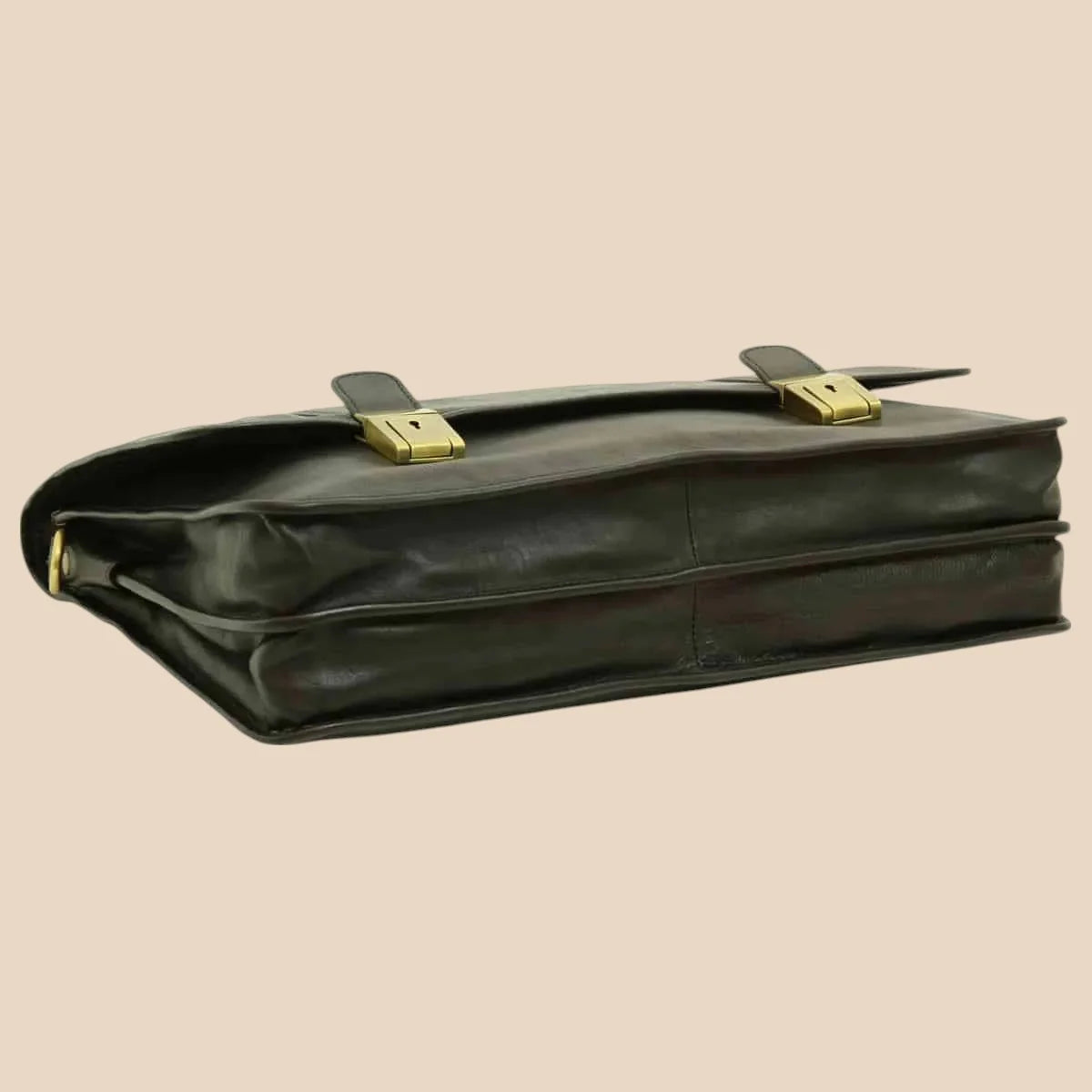 Calfskin Leather Briefcase - Image 27 | Bufalo d'Oro