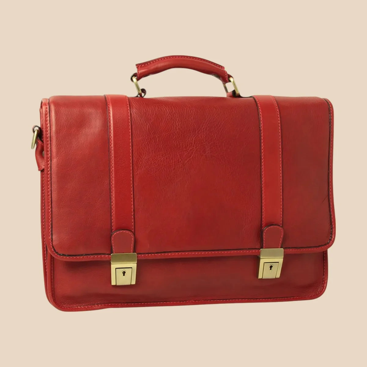 Calfskin Leather Briefcase - Image 20 | Bufalo d'Oro