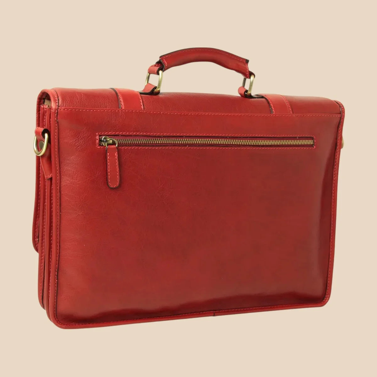 Calfskin Leather Briefcase - Image 23 | Bufalo d'Oro