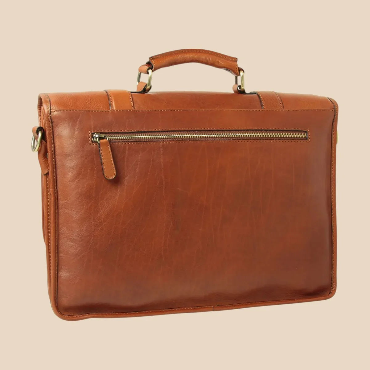 Calfskin Leather Briefcase - Image 19 | Bufalo d'Oro