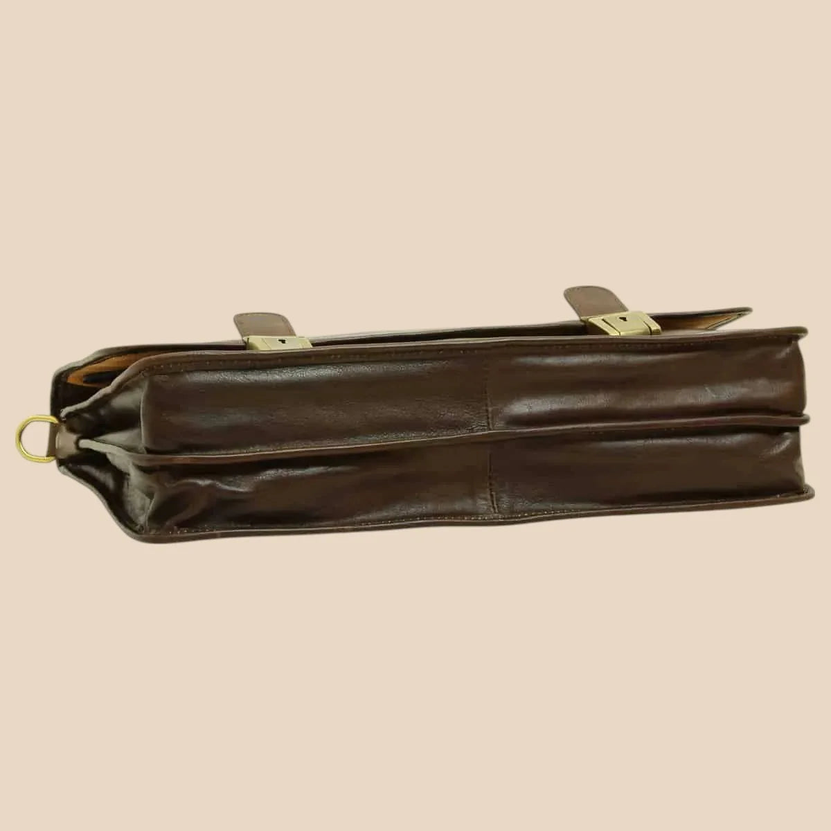 Calfskin Leather Briefcase - Image 10 | Bufalo d'Oro