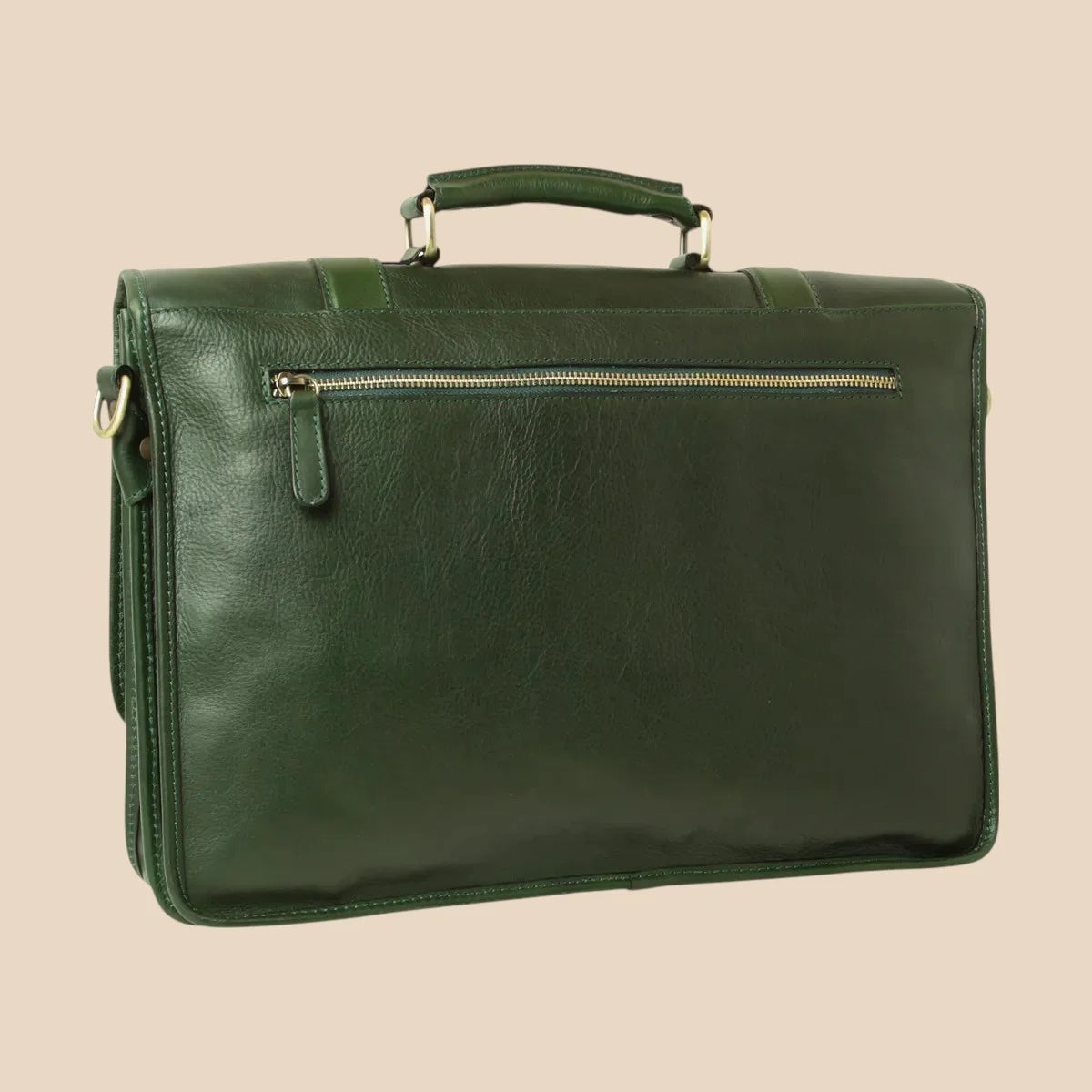 Calfskin Leather Briefcase - Image 8 | Bufalo d'Oro