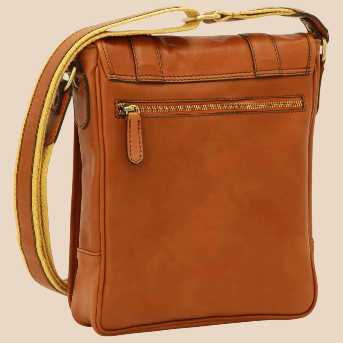 Soft Calfskin Leather Satchel Bag - Image 4 | Bufalo d'Oro