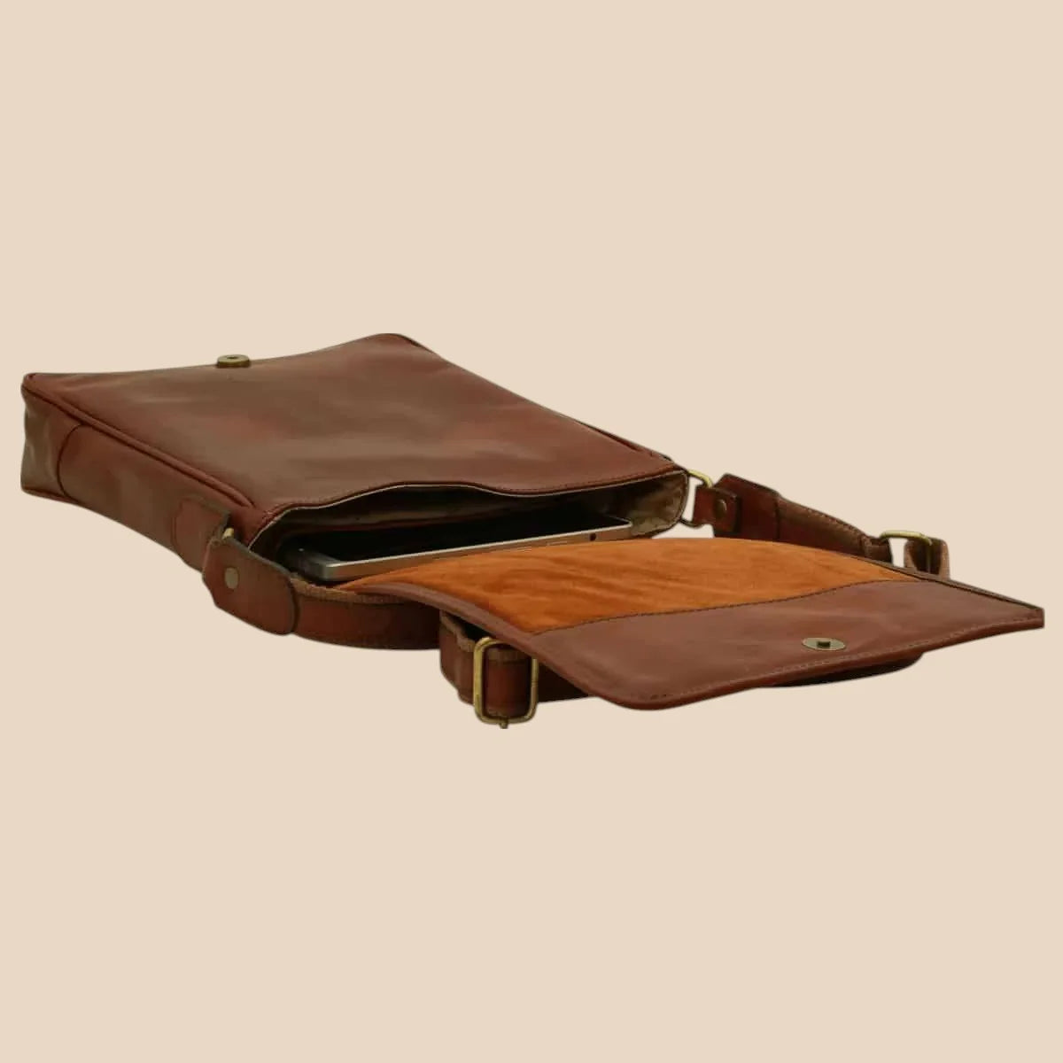 Soft Calfskin Leather Satchel Bag - Image 20 | Bufalo d'Oro