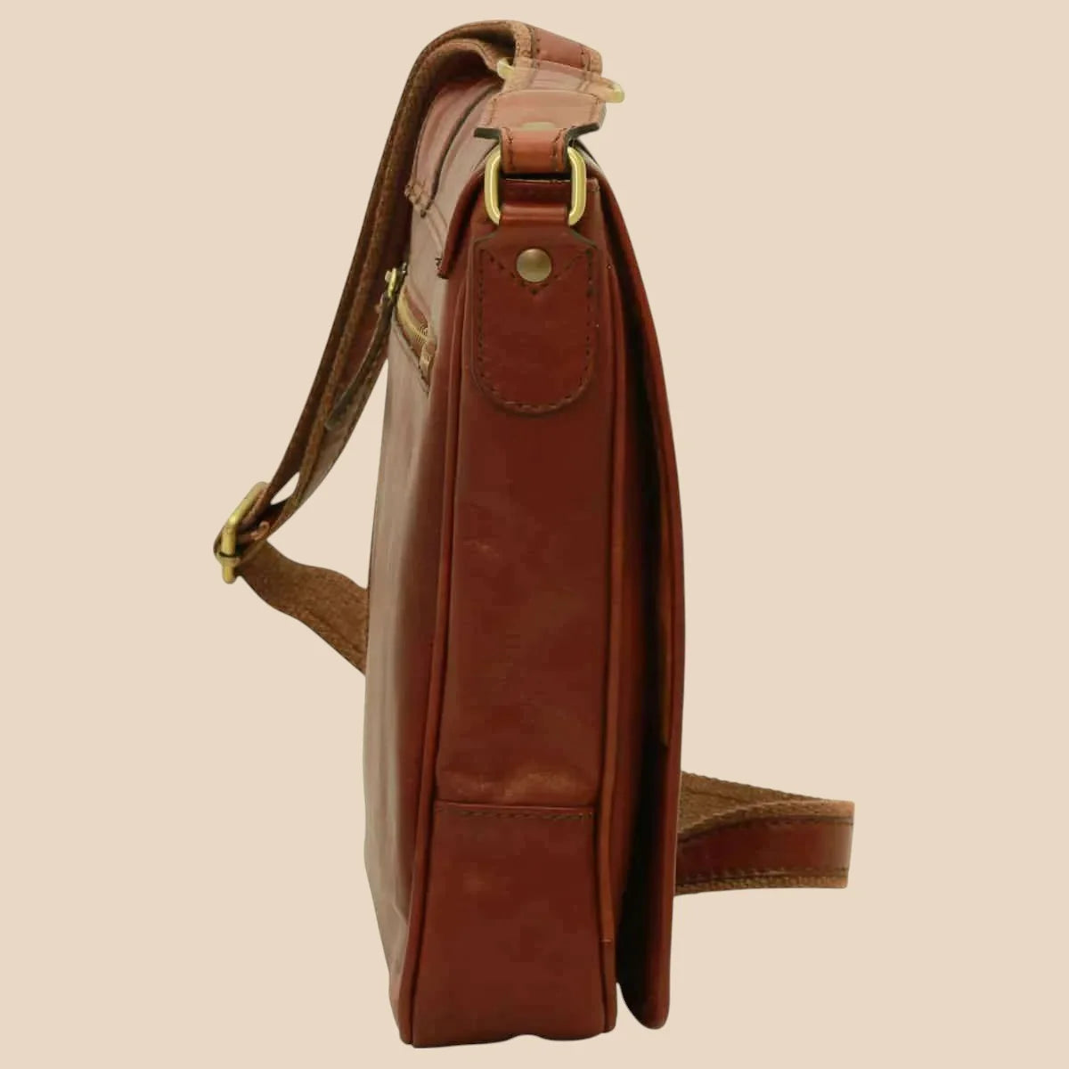 Soft Calfskin Leather Satchel Bag - Image 16 | Bufalo d'Oro