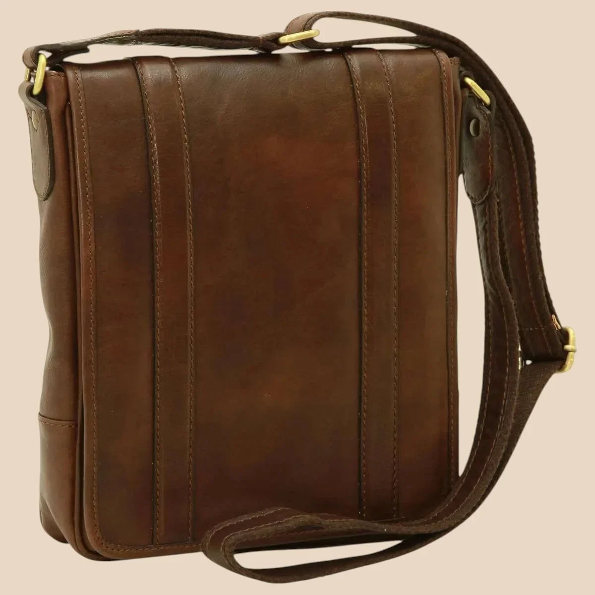 Soft Calfskin Leather Satchel Bag - Image 11 | Bufalo d'Oro