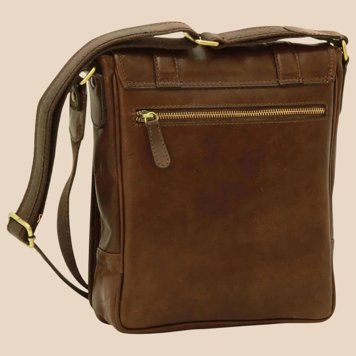 Soft Calfskin Leather Satchel Bag - Image 14 | Bufalo d'Oro