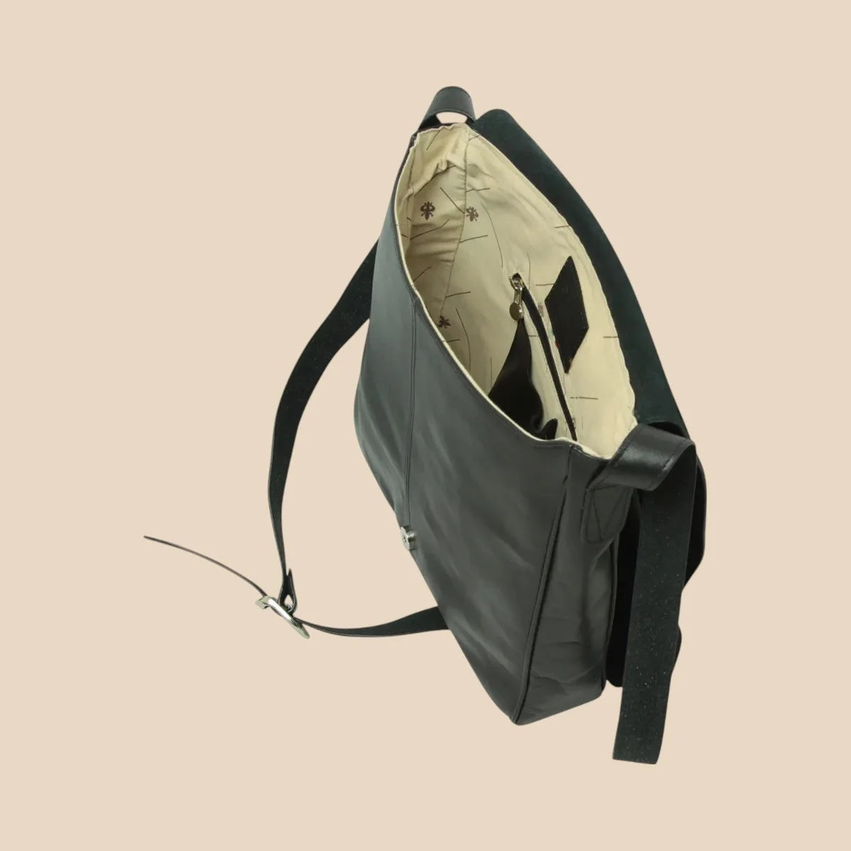 Full-Grain Leather Messenger - Image 6 | Bufalo d'Oro