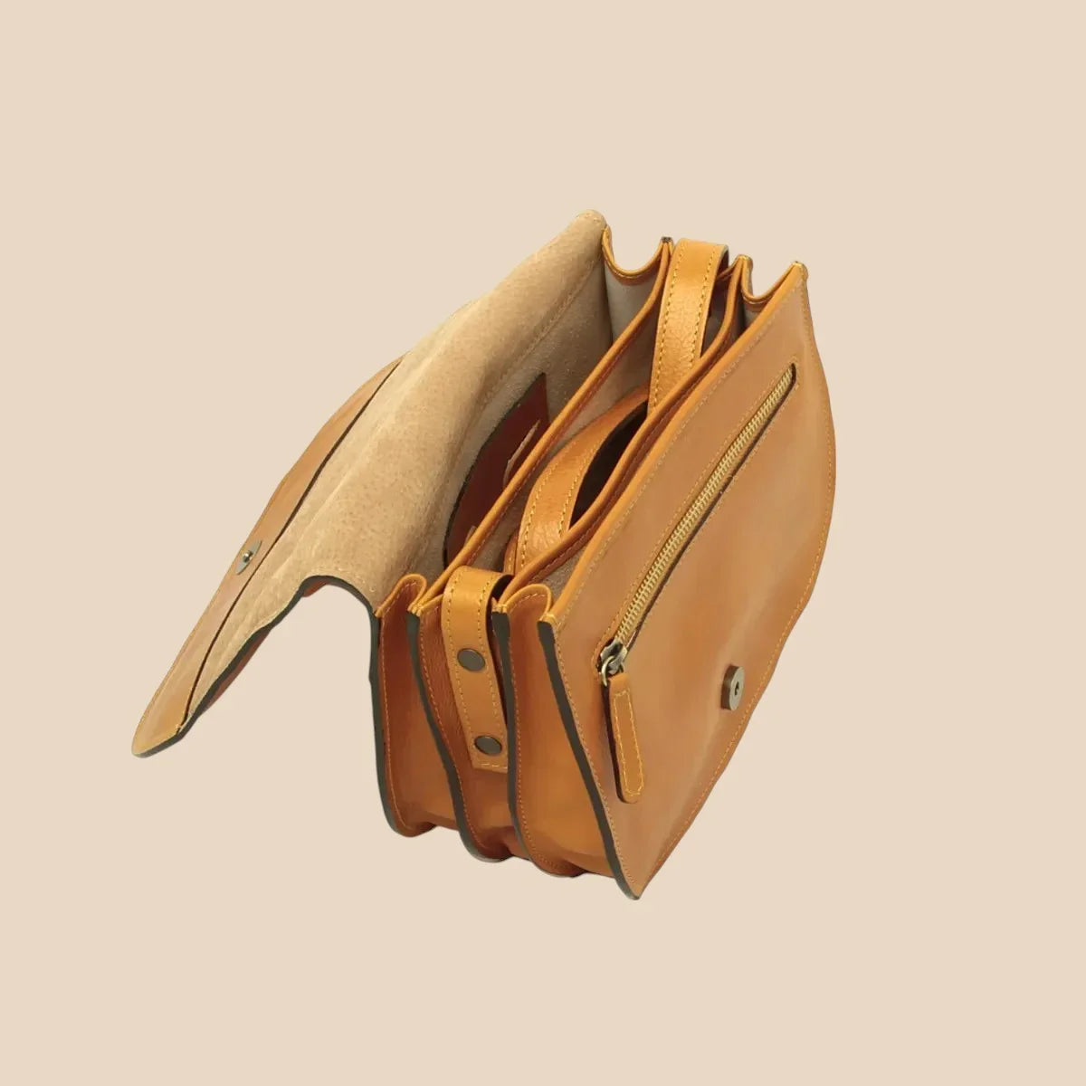 Women's Shoulder Bag in Full-Grain Calfskin - Image 37 | Bufalo d'Oro