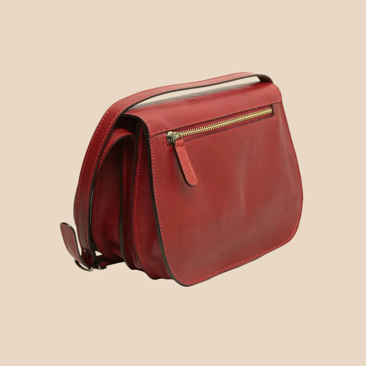 Women's Shoulder Bag in Full-Grain Calfskin - Image 8 | Bufalo d'Oro