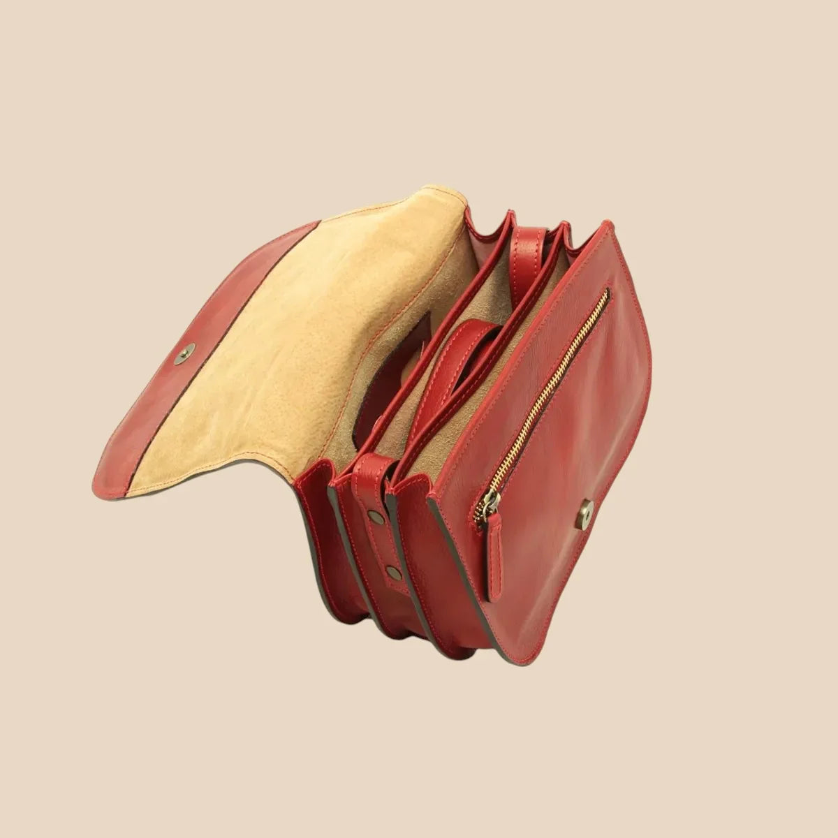 Women's Shoulder Bag in Full-Grain Calfskin - Image 10 | Bufalo d'Oro