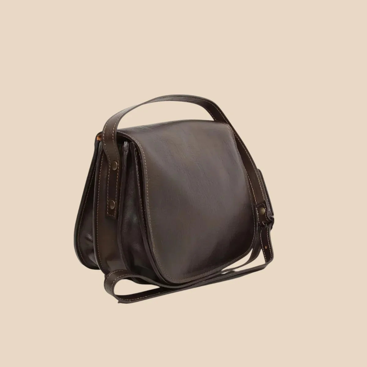 Women's Shoulder Bag in Full-Grain Calfskin - Image 20 | Bufalo d'Oro