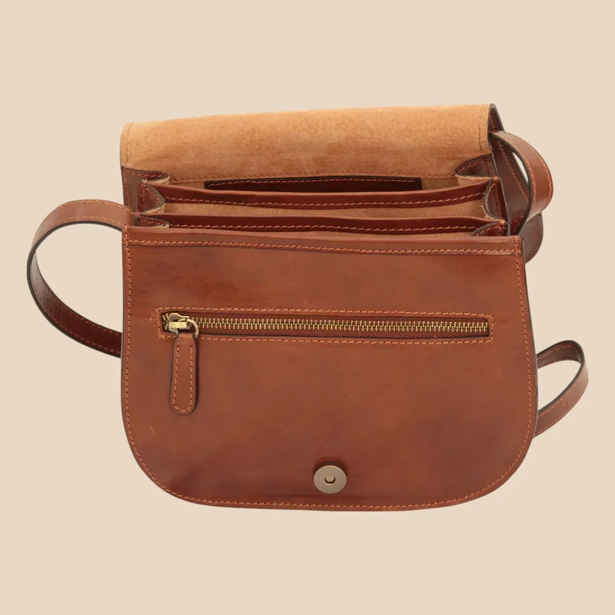 Women's Shoulder Bag in Full-Grain Calfskin - Image 31 | Bufalo d'Oro