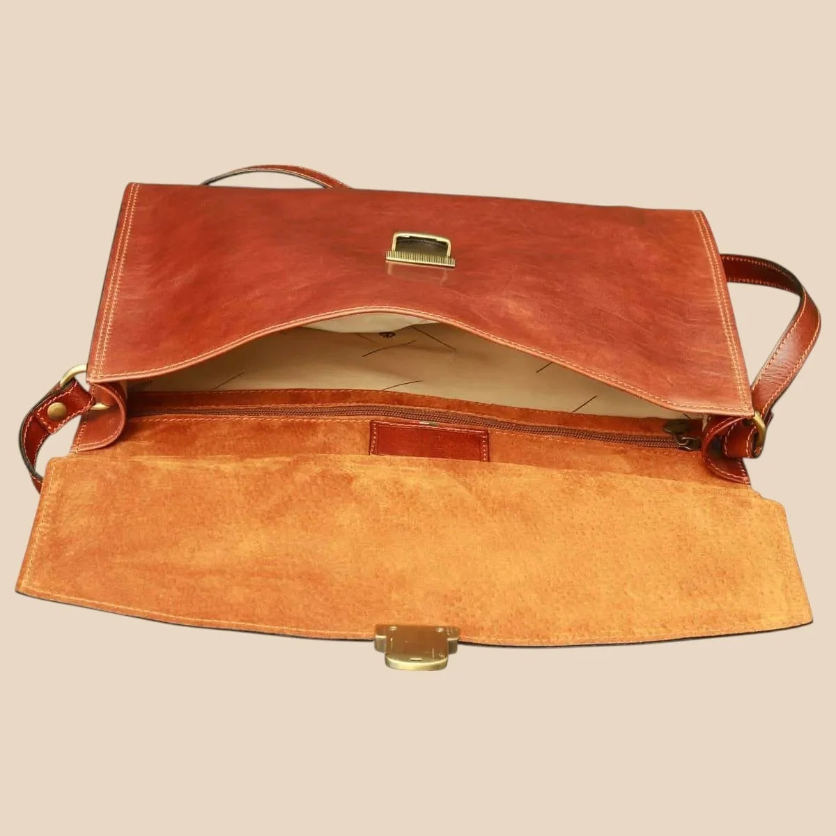 Business Leather Briefcase - Image 7 | Bufalo d'Oro