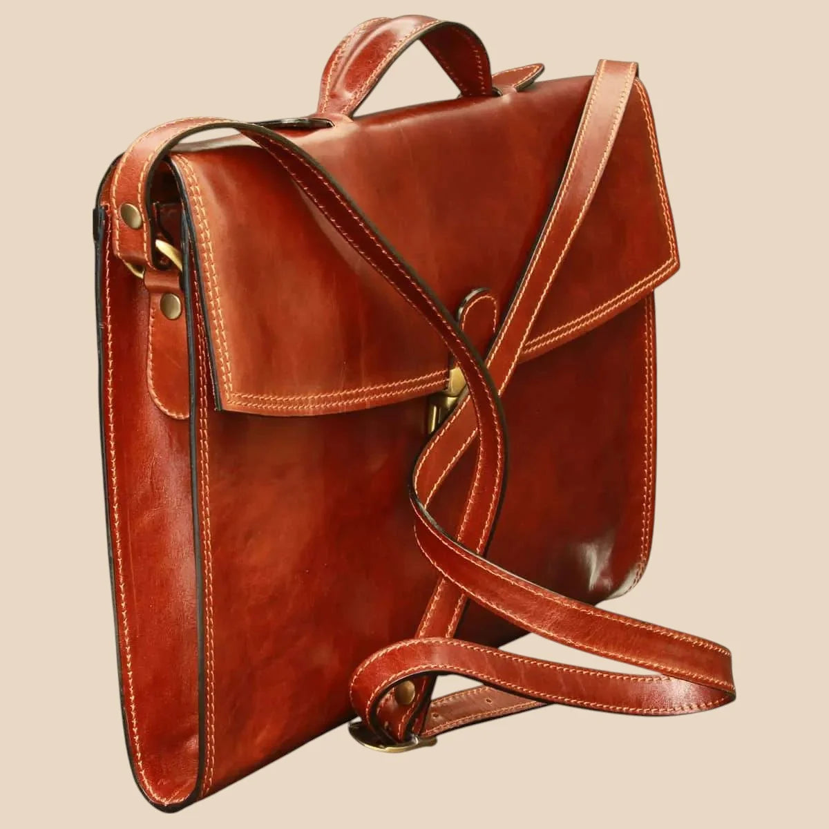 Business Leather Briefcase - Image 10 | Bufalo d'Oro