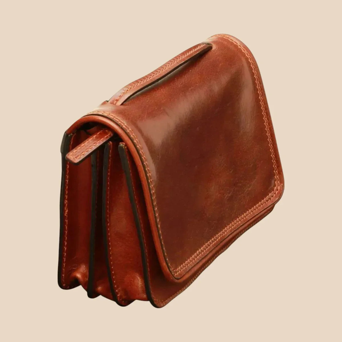 Small Leather Crossbody Bag - Image 3 | Bufalo d'Oro