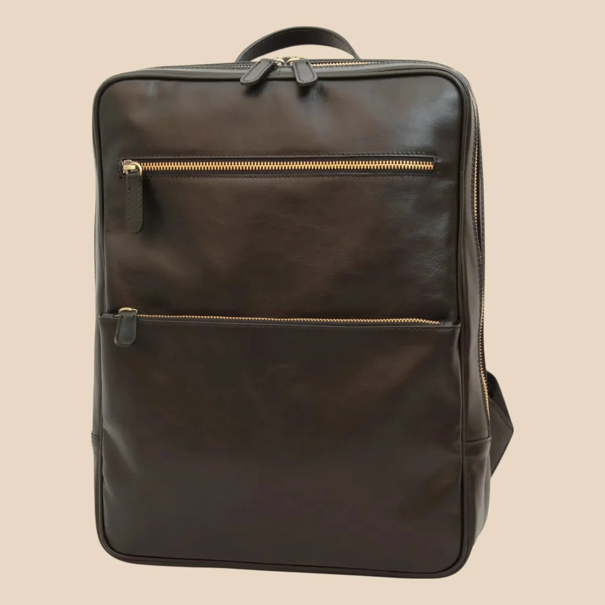 Leather Back Pack With Backside Troller Strap - Image 26 | Bufalo d'Oro