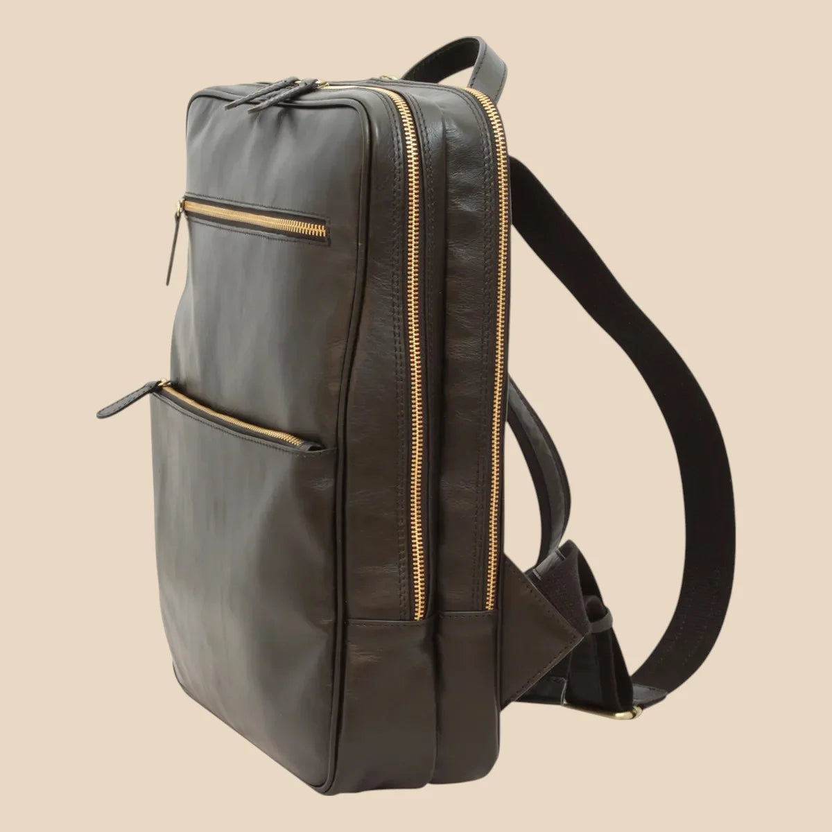 Leather Back Pack With Backside Troller Strap - Image 27 | Bufalo d'Oro