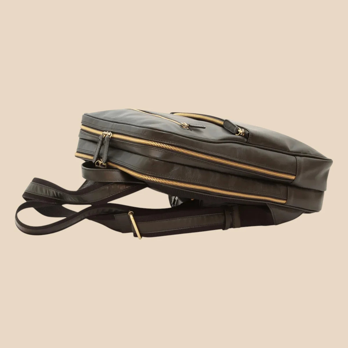 Leather Back Pack With Backside Troller Strap - Image 29 | Bufalo d'Oro