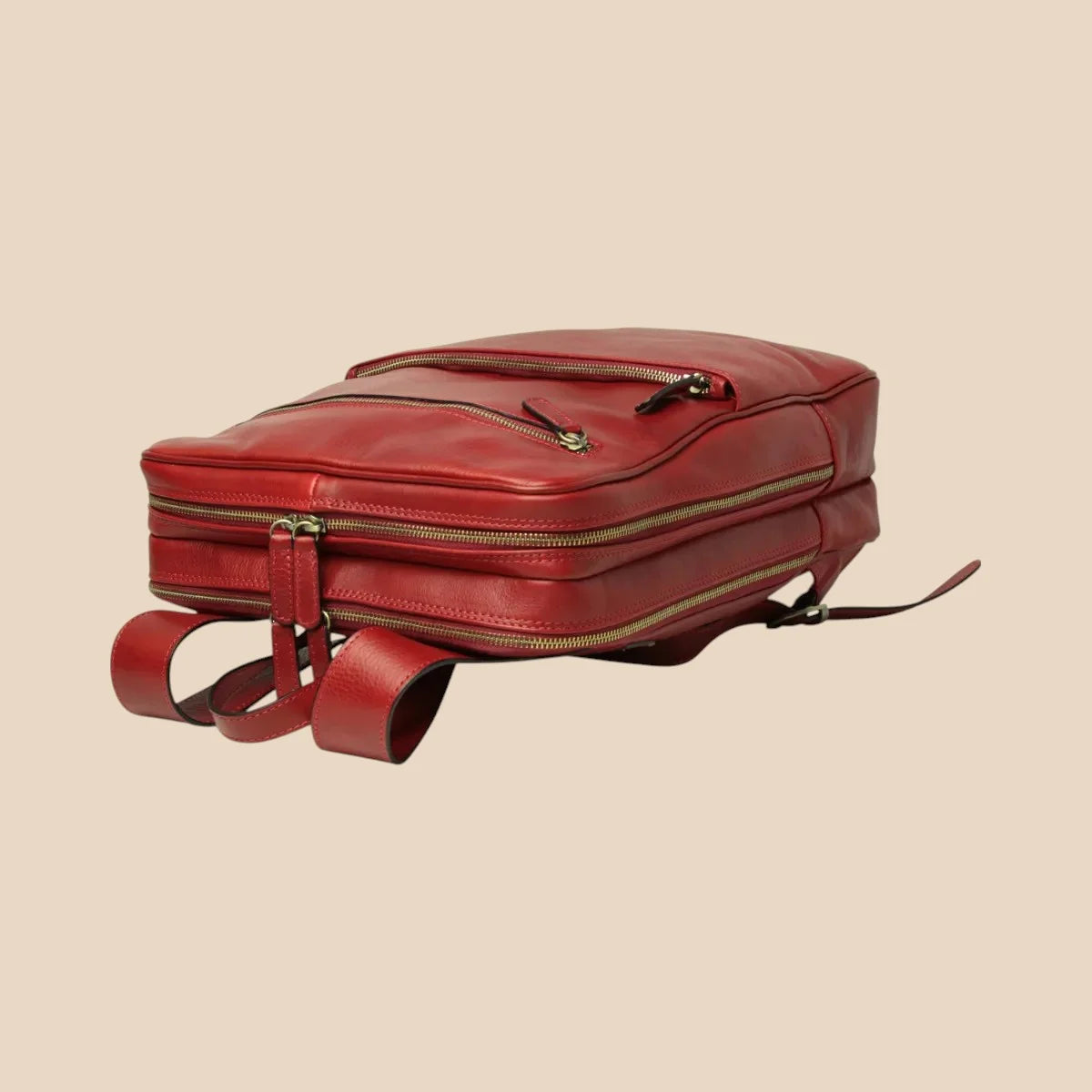 Leather Back Pack With Backside Troller Strap - Image 11 | Bufalo d'Oro