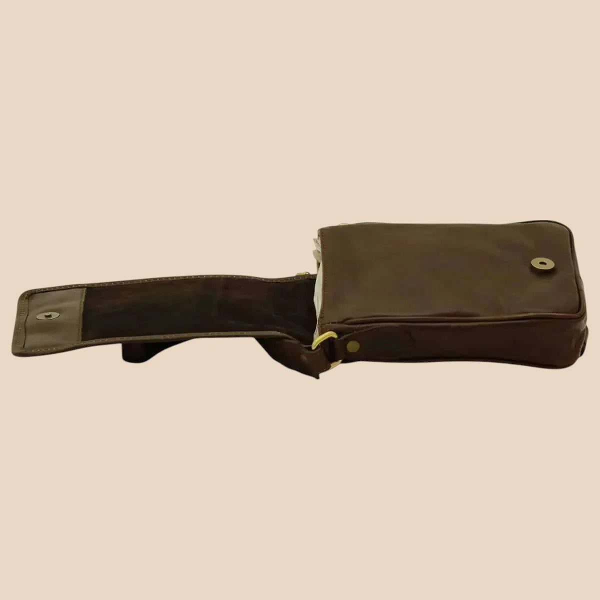 Soft Calfskin Leather Satchel Bag - Image 12 | Bufalo d'Oro