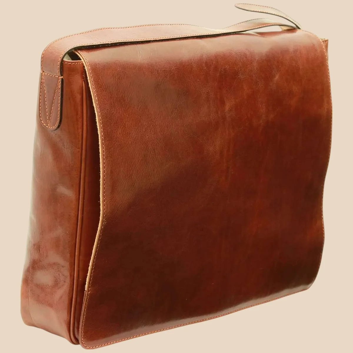 Cowhide Leather Messenger Bag - Image 4 | Bufalo d'Oro
