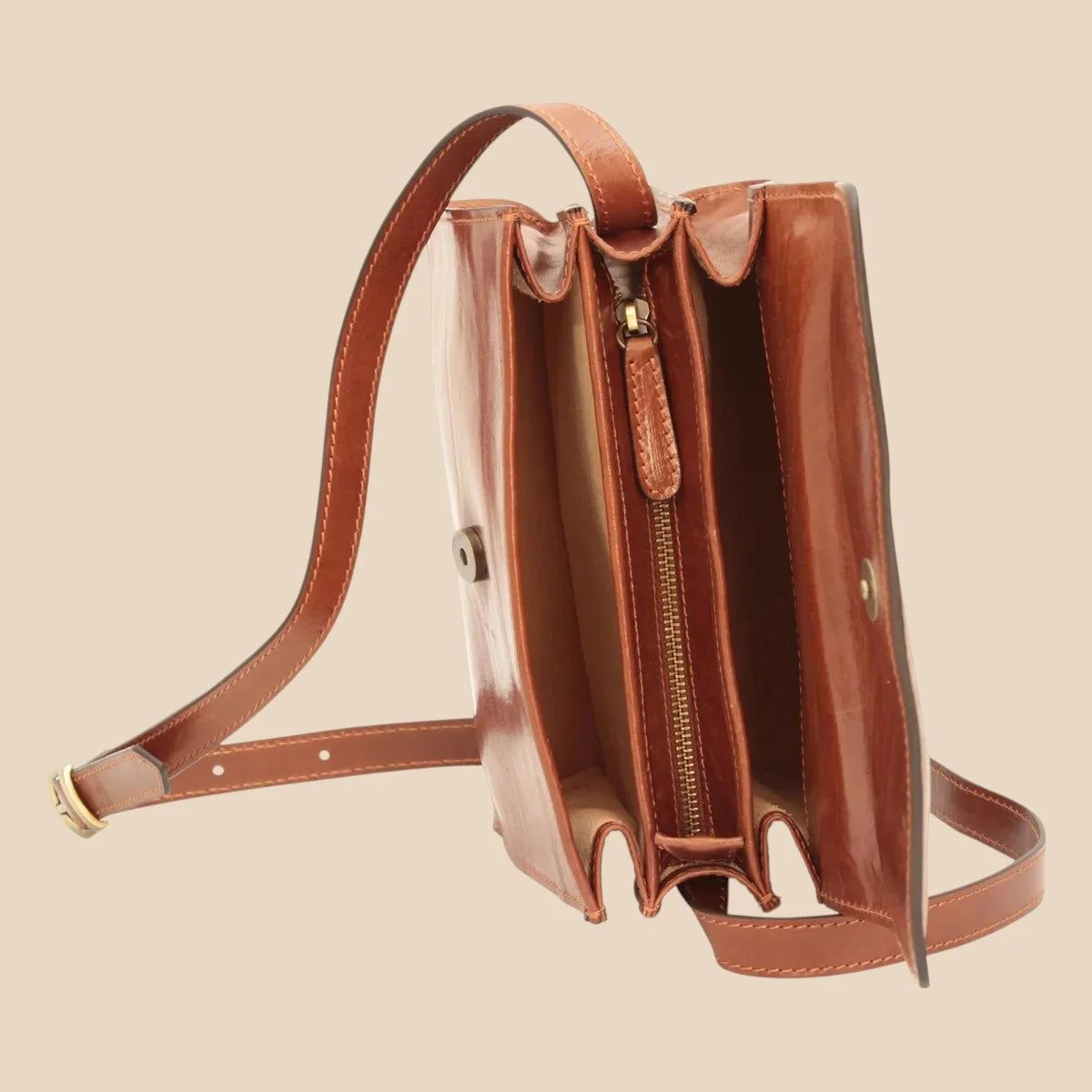 Calfskin Shoulder Bag - Image 19 | Bufalo d'Oro