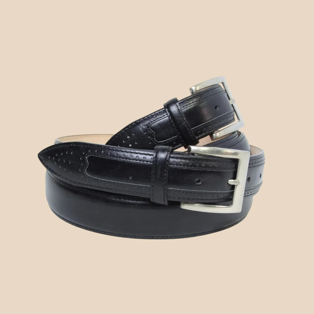 Leather Belt Wide 1,38" - Image 9 | Bufalo d'Oro