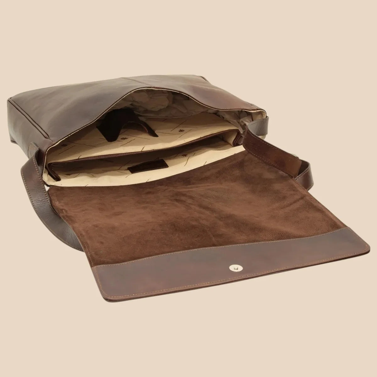 Cowhide Leather Messenger Bag - Image 12 | Bufalo d'Oro