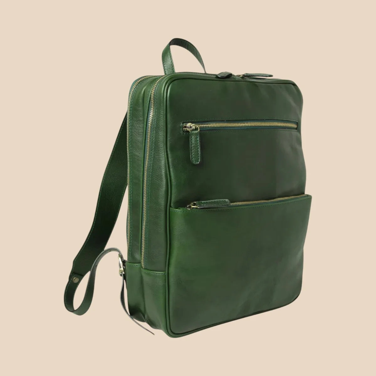 Leather Back Pack With Backside Troller Strap - Image 17 | Bufalo d'Oro