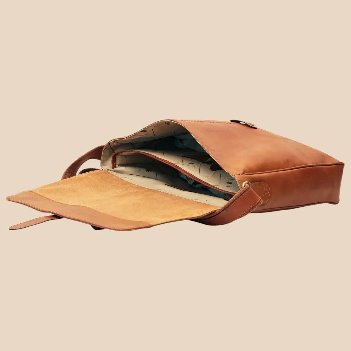 Cowhide Leather Messenger - Image 11 | Bufalo d'Oro
