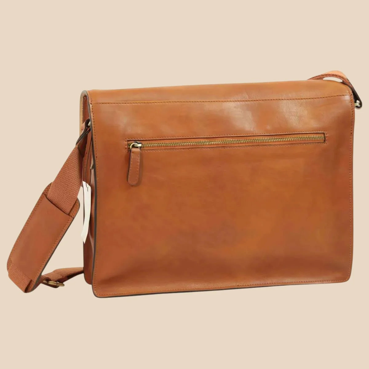 Leather Messenger Bag - Image 3 | Bufalo d'Oro