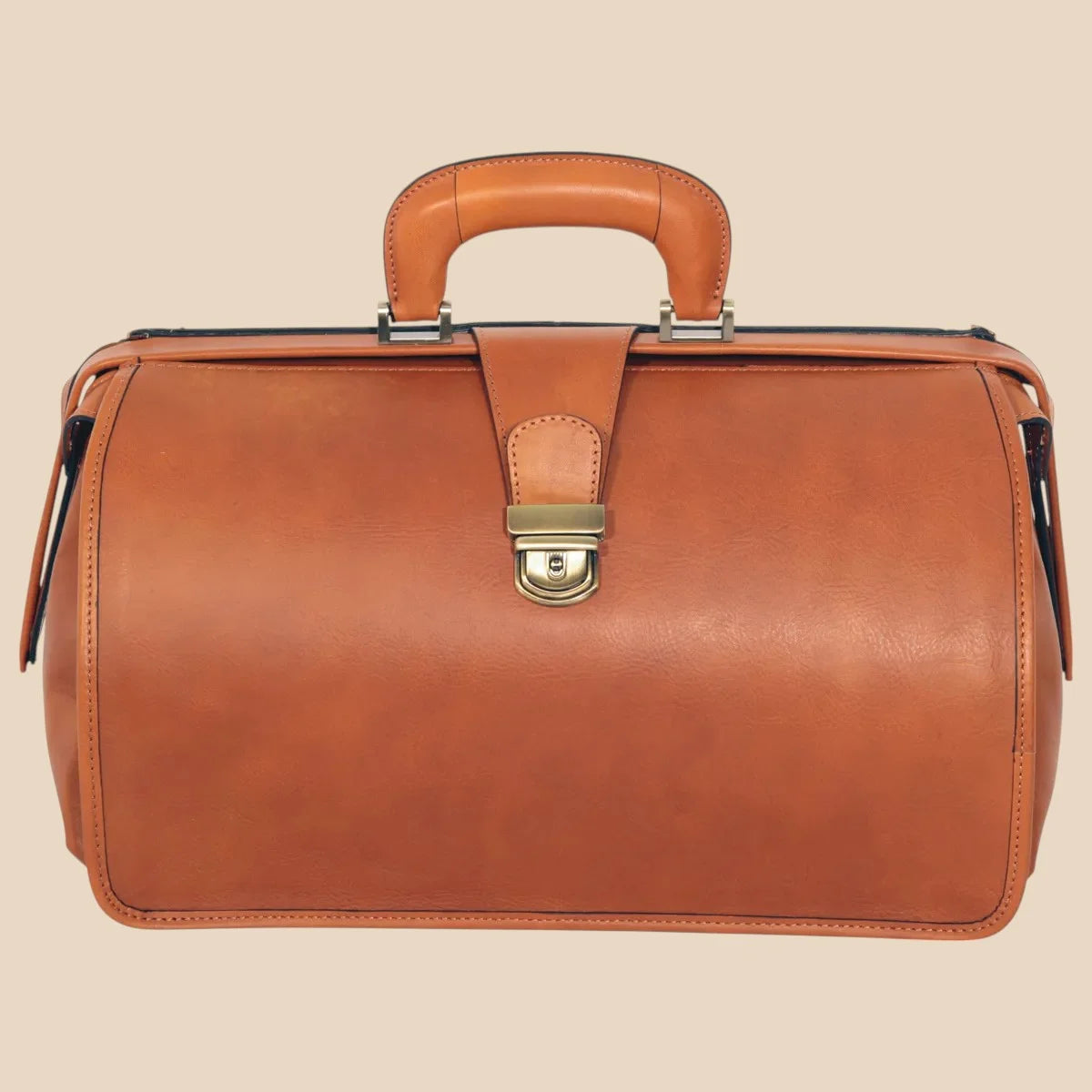 Leather Doctor's Bag - Brown Colonial - Image 6 | Bufalo d'Oro