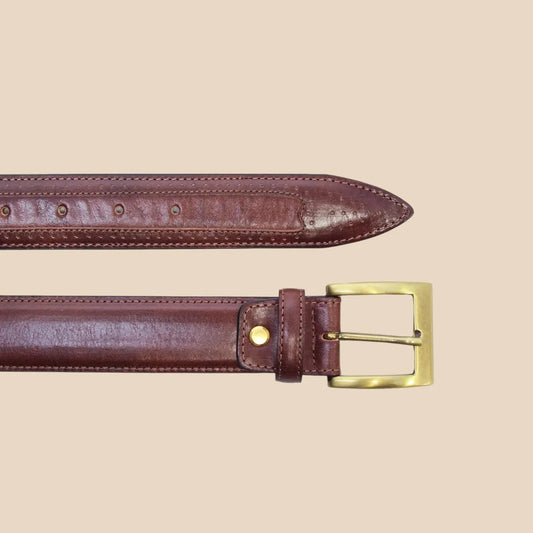Leather Belt Wide 1,38" - Image 2 | Bufalo d'Oro