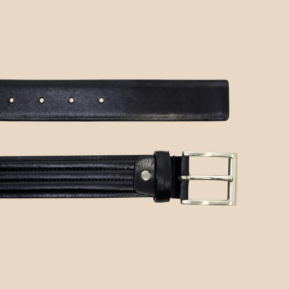 Leather Belt Wide 1,38" - Image 8 | Bufalo d'Oro