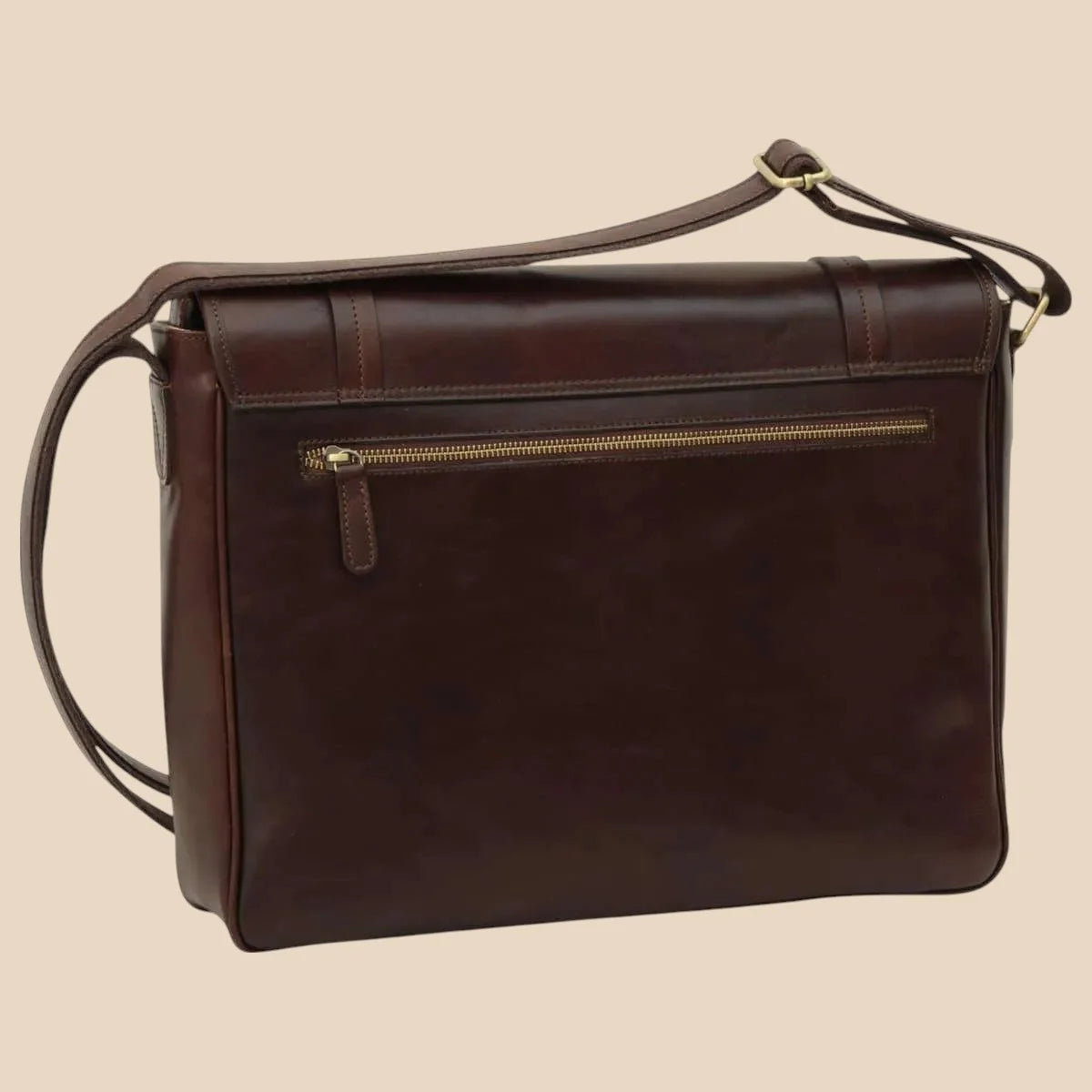 Large Leather Bag With Magnetic Closure - Image 4 | Bufalo d'Oro