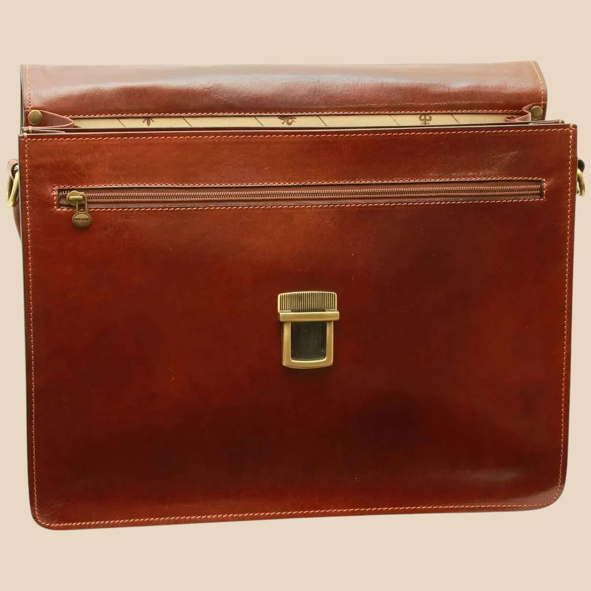 Leather Laptop Briefcase - Image 4 | Bufalo d'Oro