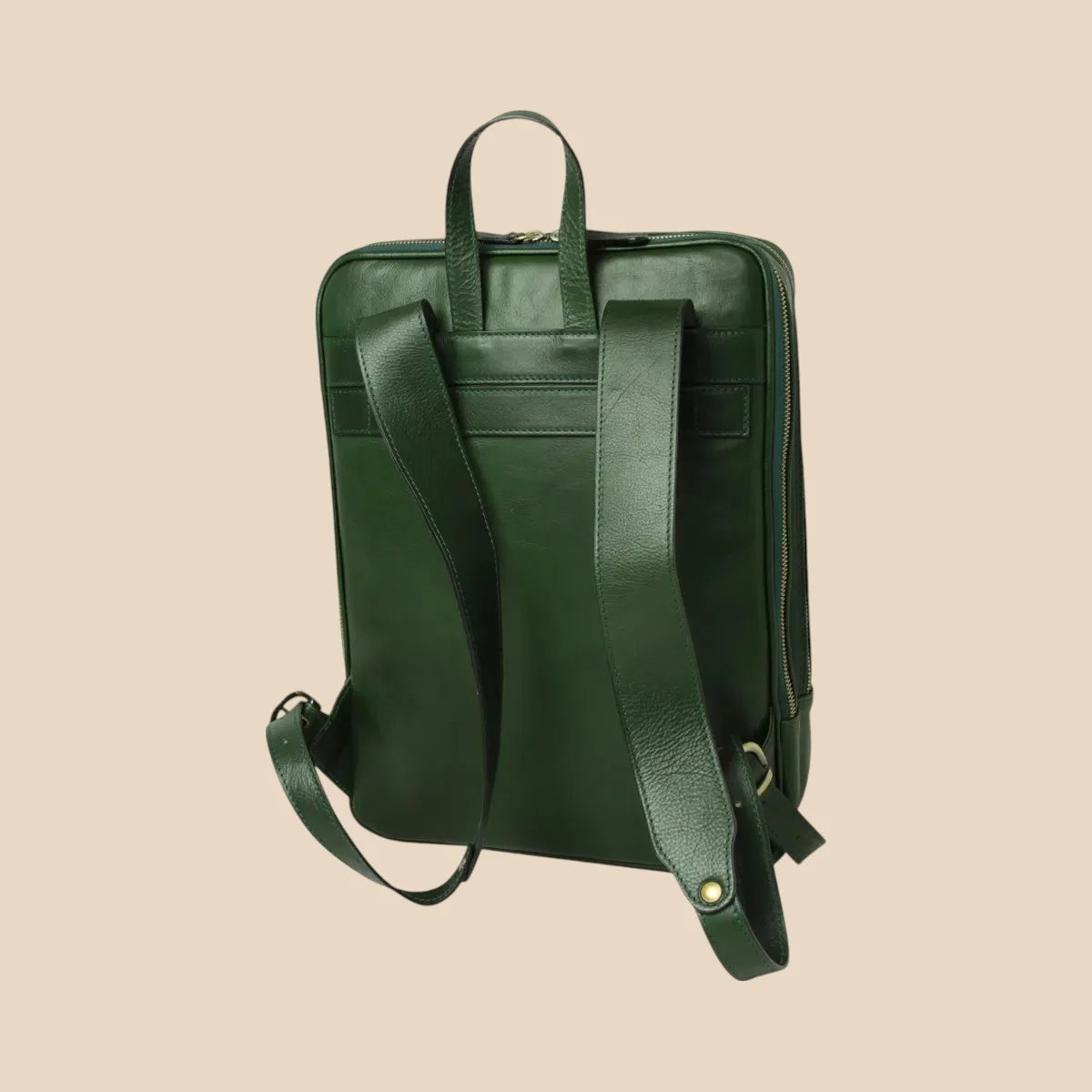 Leather Back Pack With Backside Troller Strap - Image 16 | Bufalo d'Oro
