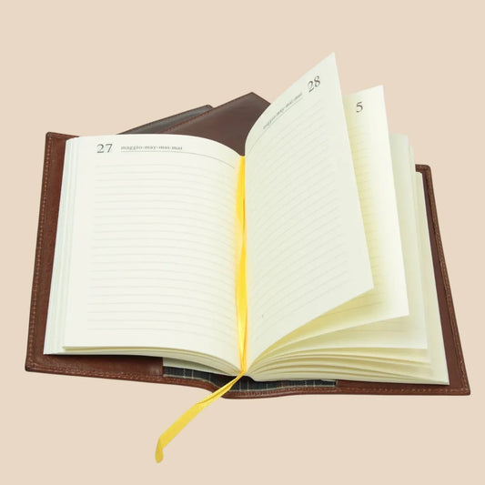 Full Grain Leather Small Daily Planner - Image 2 | Bufalo d'Oro