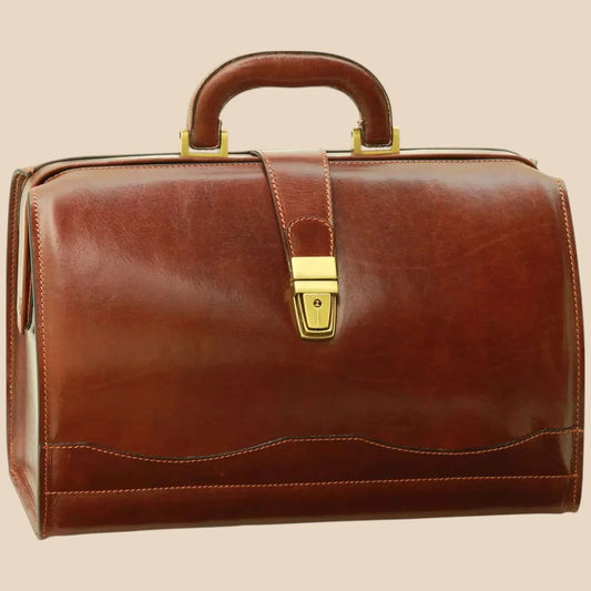 Cowhide Leather Doctor's Bag - Image 1 | Bufalo d'Oro