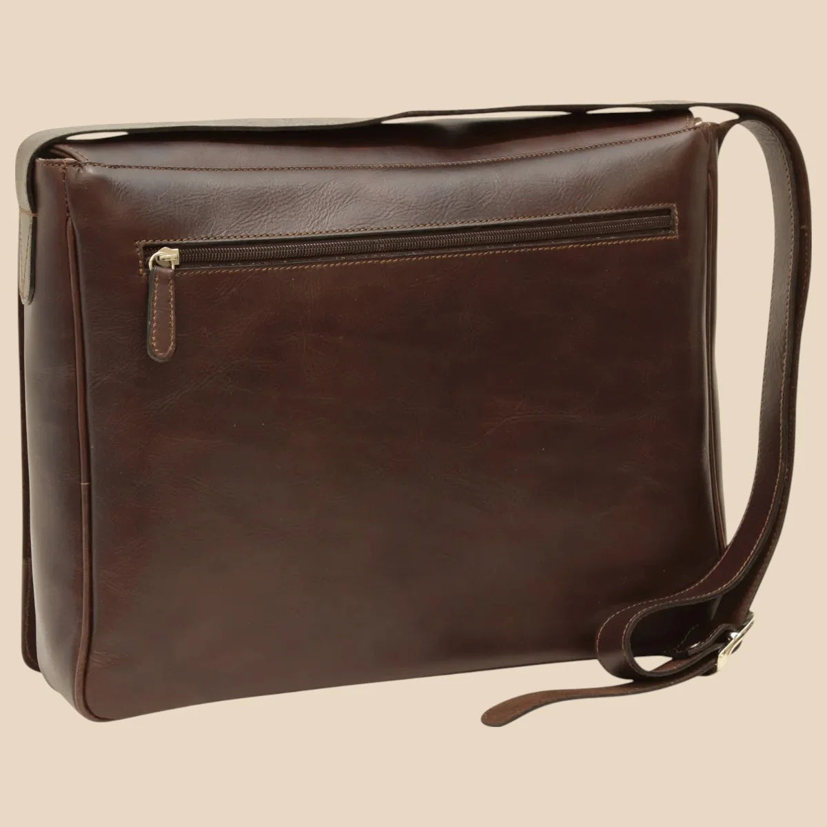 Cowhide Leather Messenger Bag - Image 14 | Bufalo d'Oro