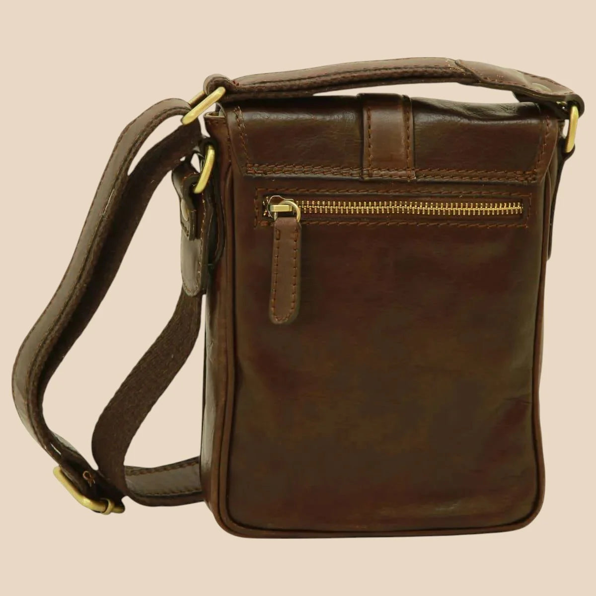 Soft Calfskin Leather Satchel Bag - Image 10 | Bufalo d'Oro